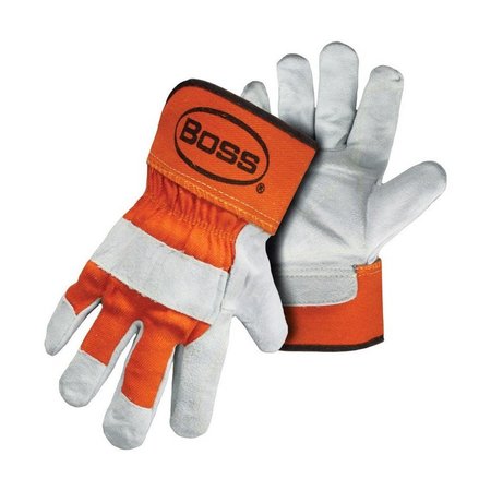 BOSS Glove Dbl Lthr Plm Org Bck Lrg 2393